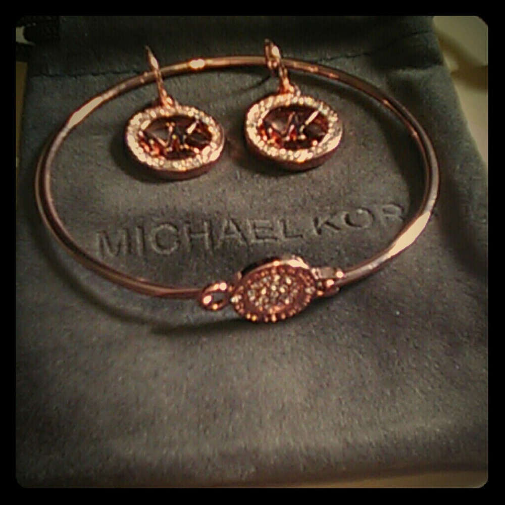 Michael Kors Rose Pave Set